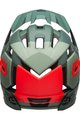 BELL Cască de ciclism - SUPER AIR R SPHERICAL - verde/roșu