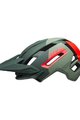 BELL Cască de ciclism - SUPER AIR R SPHERICAL - verde/roșu