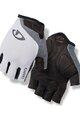 GIRO Mănuși de ciclism fără degete - JAGETTE - alb/gri