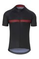 GIRO Tricou de ciclism cu mânecă scurtă - CHRONO SPORT - negru/roșu