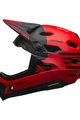 BELL Cască de ciclism - SUPER DH SPHERICAL - roșu/negru