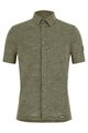 SANTINI cămașă - GRAVEL SUMMER WOOL - verde