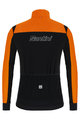 SANTINI Jachetă termoizolantă de ciclism - REDUX VIGOR - portocaliu/negru