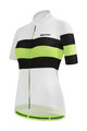 SANTINI Tricou de ciclism cu mânecă scurtă - ECOSLEEK BENGAL LADY - alb/verde deschis/negru