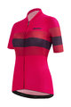 SANTINI Tricou de ciclism cu mânecă scurtă - ECOSLEEK BENGAL LADY - roșu/negru
