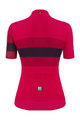SANTINI Tricou de ciclism cu mânecă scurtă - ECOSLEEK BENGAL LADY - roșu/negru