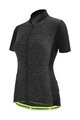 SANTINI Tricou de ciclism cu mânecă scurtă - COLORE PURO LADY - gri/negru