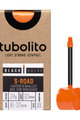 TUBOLITO cameră - S-TUBO ROAD 700x18/28C BLACK - SV80 - portocaliu
