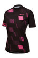 SANTINI Tricou de ciclism cu mânecă scurtă - FIBRA MTB - roz/negru