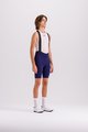 SANTINI Pantaloni scurți de ciclism cu bretele - PLUSH - albastru