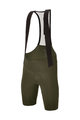 SANTINI Pantaloni scurți de ciclism cu bretele - PLUSH - verde