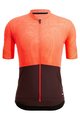SANTINI Tricou de ciclism cu mânecă scurtă - COLORE RIGA - portocaliu