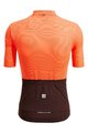 SANTINI Tricou de ciclism cu mânecă scurtă - COLORE RIGA - portocaliu