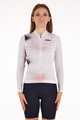 SANTINI Tricou de ciclism cu mânecă lungă de vară - OMBRA ECO SLEEK  - alb