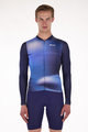 SANTINI Tricou de ciclism cu mânecă lungă de vară - OMBRA ECO SLEEK  - albastru