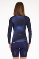 SANTINI Tricou de ciclism cu mânecă lungă de vară - OMBRA ECO SLEEK  - albastru