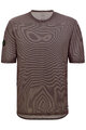 SANTINI Tricou de ciclism cu mânecă scurtă - DELTA LINE - maro