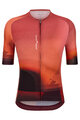 SANTINI Tricou de ciclism cu mânecă scurtă - LUCE - roșu/maro
