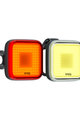 KNOG set de lumini - BLINDER TWINPACK - galben/roșu