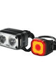 KNOG set de lumini - BLINDER ROAD 400 & MINI REAR - negru