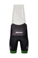 SANTINI Pantaloni scurți de ciclism cu bretele - TDF BEST SPRINTER - negru