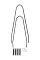 SKS piesă de schimb - U-STAY KIT EDGE Al 46 - negru