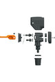 SKS pompă - MULTIVALVE EASY HEAD - negru/portocaliu