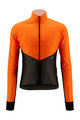 SANTINI Jachetă rezistentă la vânt de ciclism - REDUX LITE  - portocaliu/negru