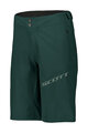 SCOTT Pantaloni scurți de ciclism fără bretele - ENDURANCE LS/FIT W/PAD - verde