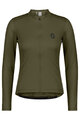 SCOTT Tricou de ciclism cu mânecă lungă de vară - ENDURANCE 10 L/SL W - verde