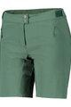 SCOTT Pantaloni scurți de ciclism fără bretele - ENDURANCE LS/FIT W/PAD W - verde