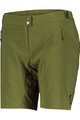 SCOTT Pantaloni scurți de ciclism fără bretele - ENDURANCE LS/FIT W/PAD - verde