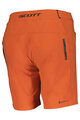 SCOTT Pantaloni scurți de ciclism fără bretele - ENDURANCE LS/FIT W/PAD W - portocaliu