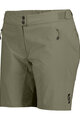SCOTT Pantaloni scurți de ciclism fără bretele - ENDURANCE LS/FIT W/PAD W - verde