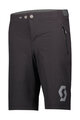 SCOTT Pantaloni scurți de ciclism fără bretele - TRAIL 10 LS/FIT W/PAD JR - negru