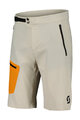 SCOTT Pantaloni scurți de ciclism fără bretele - EXPLORAIR LIGHT - gri/portocaliu