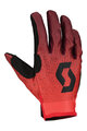 SCOTT Mănuși cu degete lungi de ciclism - 350 DIRT EVO JUNIOR - roșu/negru