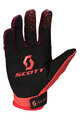 SCOTT Mănuși cu degete lungi de ciclism - 350 DIRT EVO JUNIOR - roșu/negru