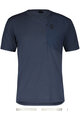 SCOTT Tricou de ciclism cu mânecă scurtă - TEE DRI POCKET SS - albastru