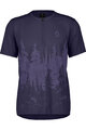 SCOTT Tricou de ciclism cu mânecă scurtă - TRAIL FLOW ZIP SS - albastru