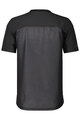 SCOTT Tricou de ciclism cu mânecă scurtă - TRAIL VERTIC ZIP SS - negru