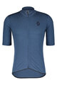 SCOTT Tricou de ciclism cu mânecă scurtă - GRAVEL MERINO - albastru