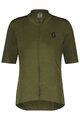 SCOTT Tricou de ciclism cu mânecă scurtă - GRAVEL MERINO - verde