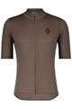 SCOTT Tricou de ciclism cu mânecă scurtă - GRAVEL MERINO - maro
