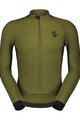 SCOTT Tricou de cilism pentru iarnă cu mânecă lungă - PRO WARM - verde