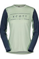 SCOTT Tricou de ciclism cu mânecă lungă de vară - TRAIL VERTIC LS W - verde/albastru