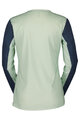 SCOTT Tricou de ciclism cu mânecă lungă de vară - TRAIL VERTIC LS W - verde/albastru
