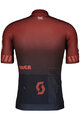 SCOTT Tricou de ciclism cu mânecă scurtă - PRO - bordo/negru