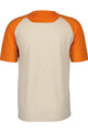 SCOTT Tricou de ciclism cu mânecă scurtă - DEFINED MERINO SS - fildeş/bej