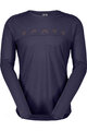 SCOTT Tricou de ciclism cu mânecă lungă - DEFINED MERINO LS - mov